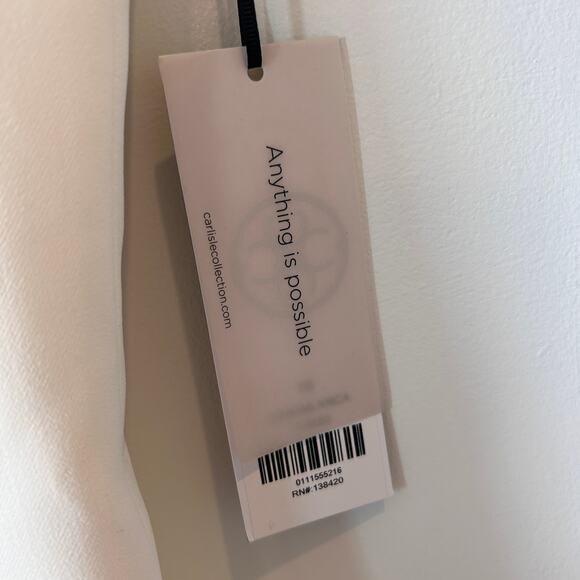 Per Se Carlisle Off-White Casablanca Sleeveless Sheath Dress Size 16 NEW - Picture 3 of 6